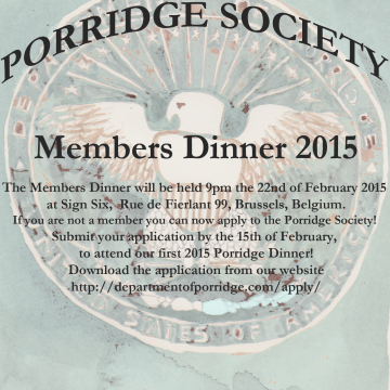 Porridge Dinner 2015